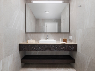 Bathroom inside the Premium Beachfront Suite at Pacific Resort Rarotonga