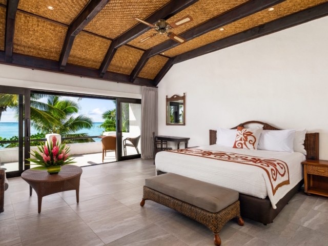 Exterior of the Premium Beachfront Suite at Pacific Resort Rarotonga