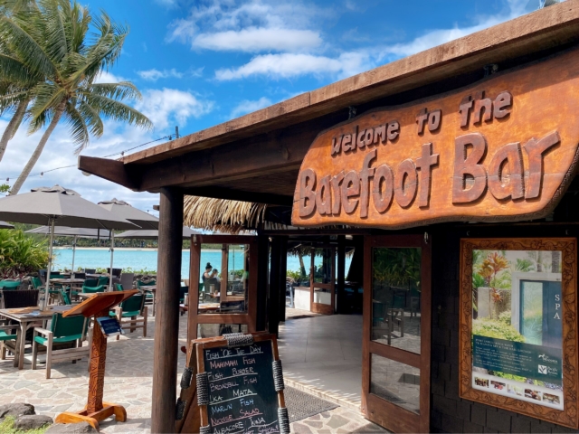 Courtyard at Sandals Restaurant & Barefoot Bar at Pacific Resort Rarotonga