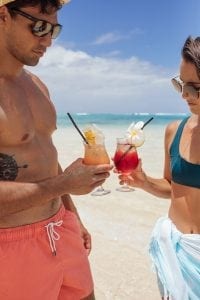 Little Poolynesian Beach couple