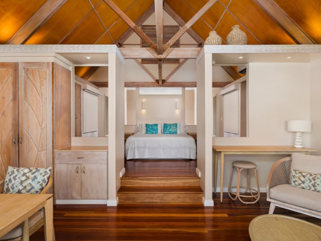 Interior of a Beachfront Bungalow at Little Polynesian Resort Rarotonga