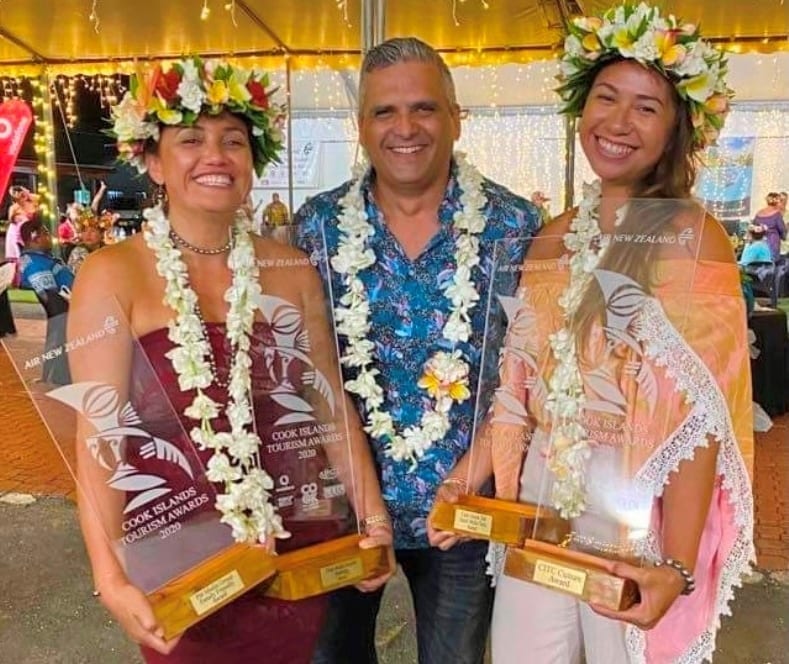 Winners in Multiple categories at 2020 Air New Zealand Cook Islands Tourism Awards